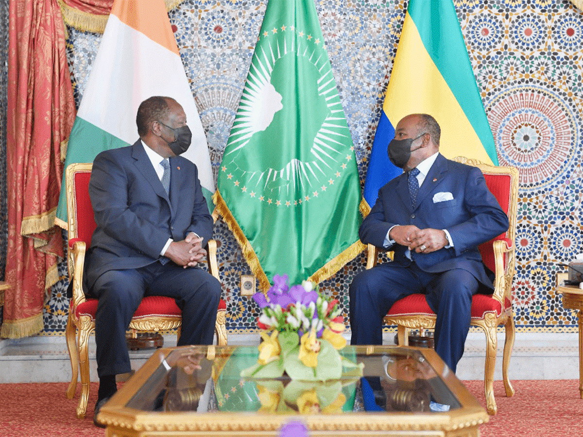 GABON-CÔTE D’IVOIRE : Ali Bongo Ondimba échange avec son homologue Ivoirien.; Credit: 