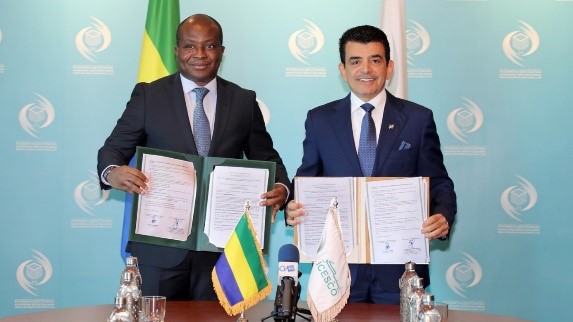 GABON-DIPLOMATIE : Signature au Maroc d’un Gabon et l’ICESCO.; Credit: 