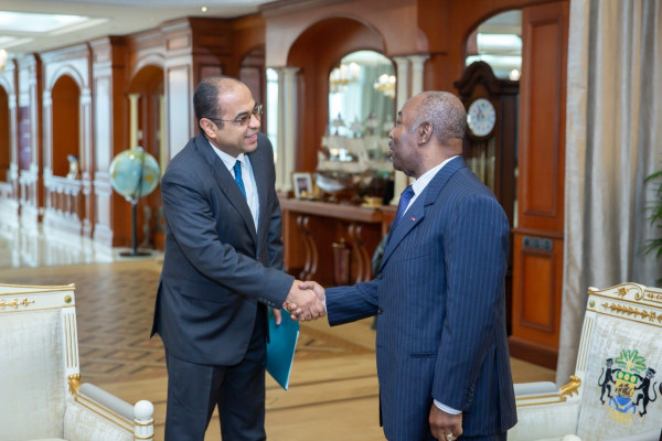 GABON /EGYPTE : Un messager du Président égyptien S.E. Abdel Fattah Al-Sissi reçu au palais présidentiel