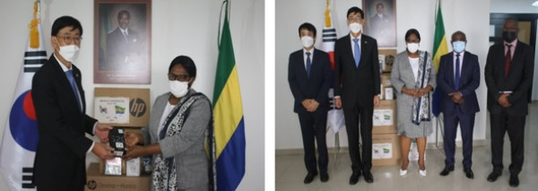 GABON – COREE DU SUD: Don de matériel au Ministère des Affaires Étrangères