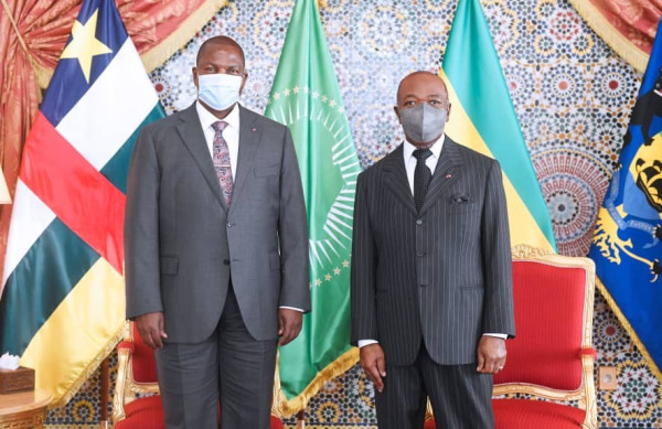 GABON-RCA : Ali BONGO ONDIMBA reçoit son homologue Centrafricain.