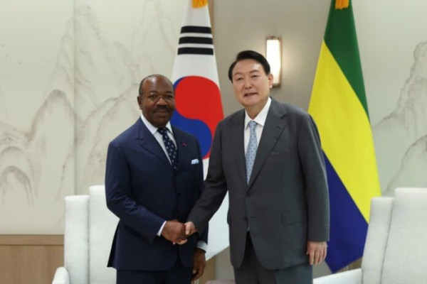 GABON-COREE DU SUD : Ali BONGO ONDIMBA reçu par Yoon SUK-YEOL