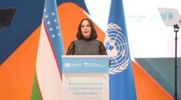 GABON-UNESCO : Sylvia BONGO ONDIMBA présente à Tachkent pour la conférence mondiale sur l’éducation et la protection de la petite enfance.