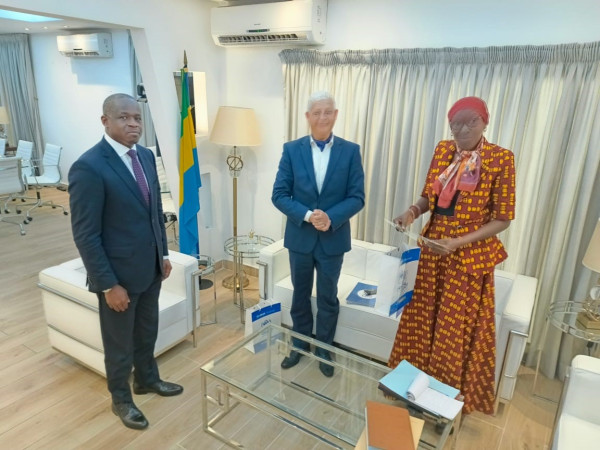 GABON-NATIONS UNIES : Le Représentant du Haut-Commissariat des Nations Unies pour les Réfugiés au Ministère des Affaires Étrangères.