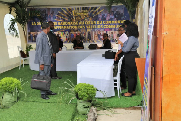 GABON-COMMONWEALTH : Des Stands érigés par le Ministère des Affaires Étrangères.