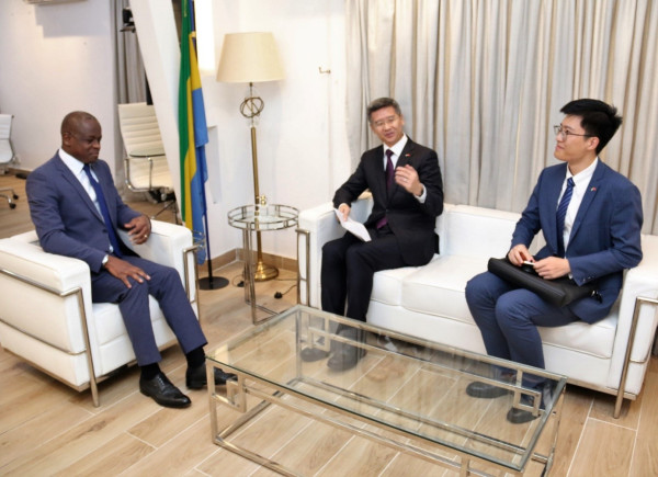 GABON –CHINE : L’Ambassadeur de Chine reçu en audience au Ministère des Affaires Etrangères.