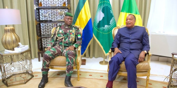 GABON-CONGO : La Transition au menu de l’échange entre OLIGUI NGUEMA et SASSOU NGUESSO