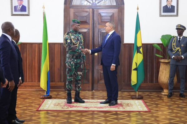 GABON-DIPLOMATIE : Le GBR OLIGUI NGUEMA en visite de travail à Sao Tomé