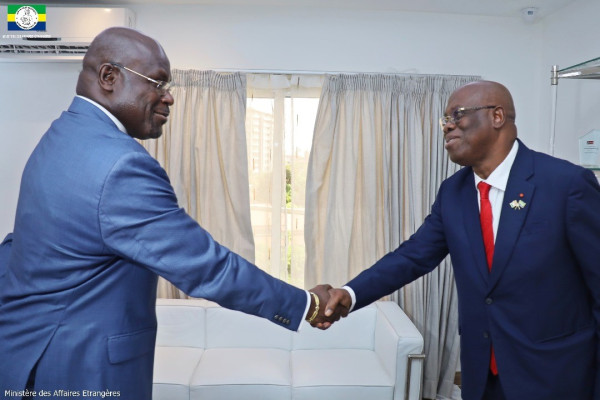 GABON – COTE D’IVOIRE : L’Ambassadeur de Côte d’Ivoire reçu en audience au Ministère des Affaires Étrangères