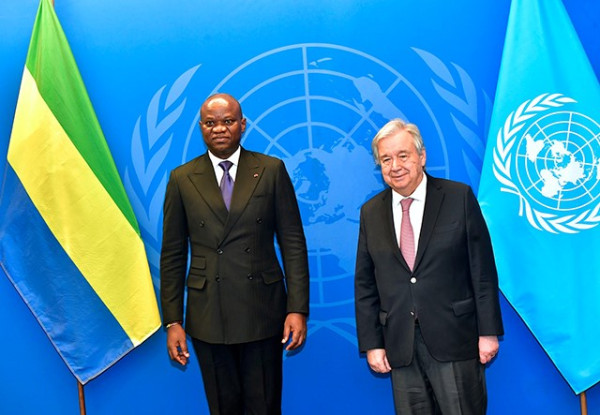 GABON-ONU: Le Président OLIGUI NGUEMA s’entretien avec les Hauts Représentants des Nations-Unies.