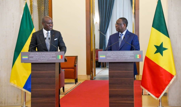 GABON-SENEGAL : Le Président de la Transition gabonaise reçu au Palais de la République à Dakar par son homologue