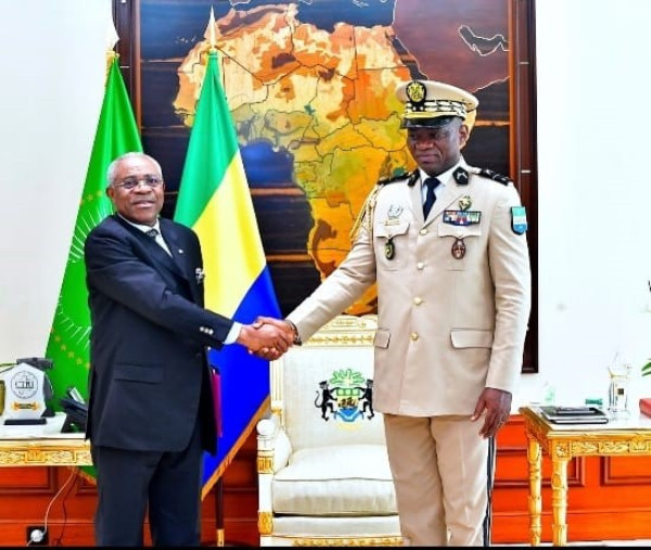 GABON-CEMAC : Le Président de la Commission de la CEMAC au Palais Rénovation.