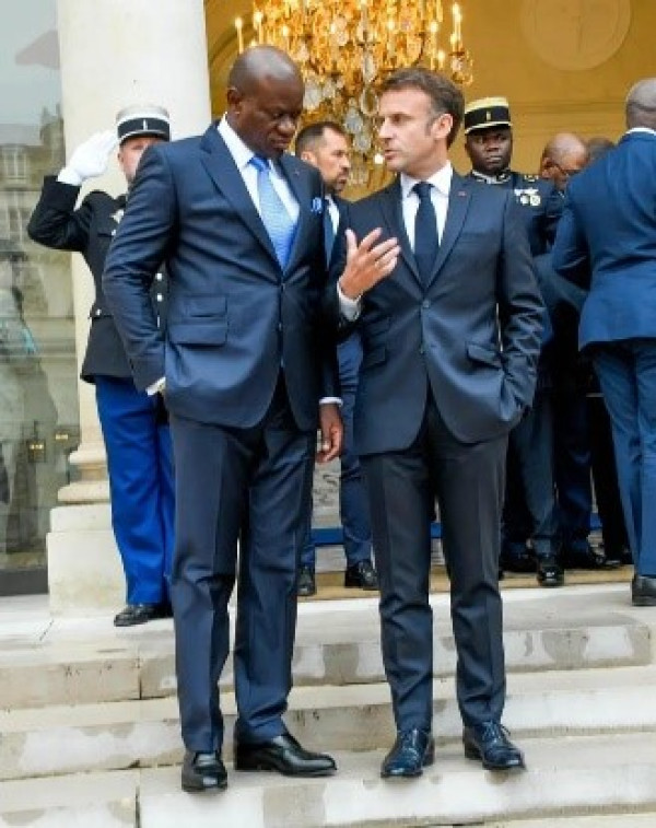 GABON-FRANCE : Brice Clotaire OLIGUI NGUEMA au Palais de l’Elysée