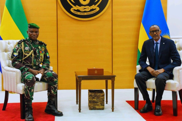 GABON-DIPLOMATIE : Le Président Gabonais reçu par son Homologue Rwandais.