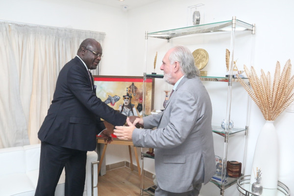 GABON -DIPLOMATIE : Audiences à l’Hôtel des Affaires Etrangères.