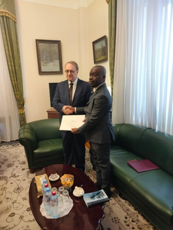 GABON-DIPLOMATIE : L’Ambassadeur désigné de la République Gabonaise présente ses Copies figurées des Lettres de créances au Vice-Ministre russe des Affaires Etrangères