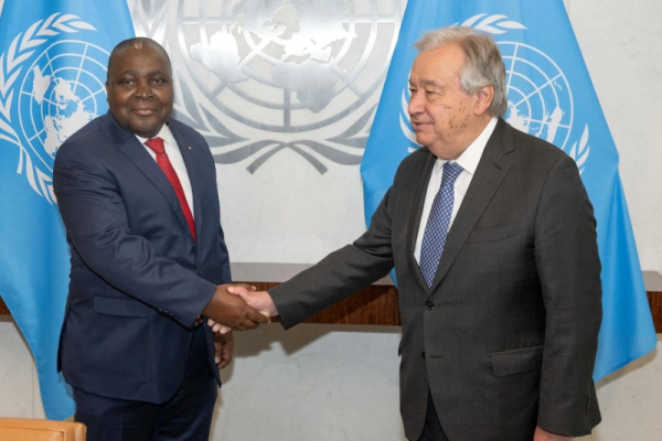 GABON-DIPLOMATIE : Michel Xavier BIANG présente ses Lettres de créances à Antonio GUTERRES