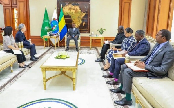 GABON-DIPLOMATIE : Audiences au Palais Rénovation
