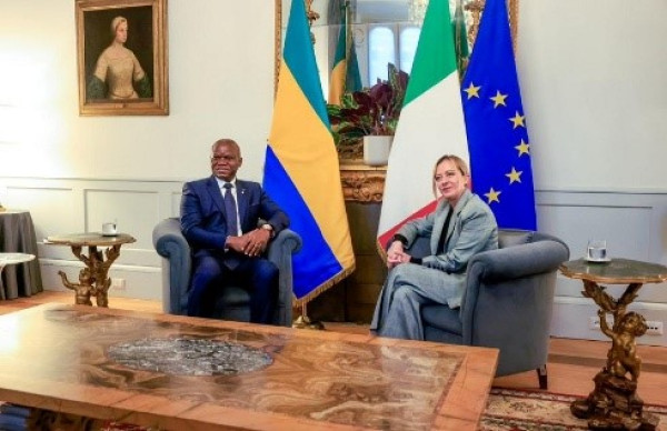 GABON-ITALIE : Le Président OLIGUI NGUEMA Reçu en audience par la Première Ministre Italienne