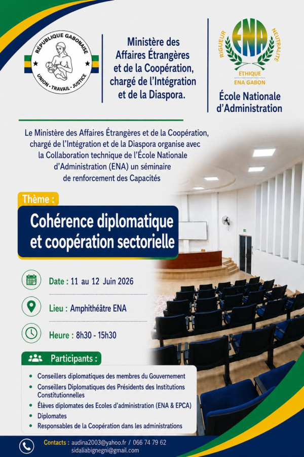 le Ministère des Affaires étrangères organise un séminaire sur la cohérence diplomatique et la coopération sectorielle.