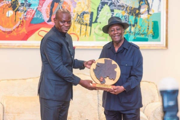 DIPLOMATIE : OLIGUI NGUEMA et OUATTARA  réaffirment le partenariat entre la Côte d’Ivoire et le Gabon