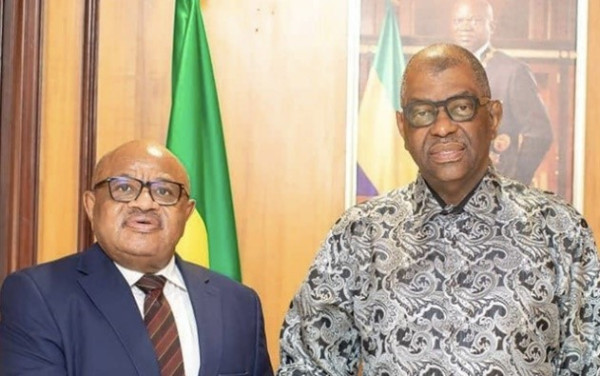 GABON-UNOCA : Le Représentant Spécial reçu par le Vice-président BARRO CHAMBRIER