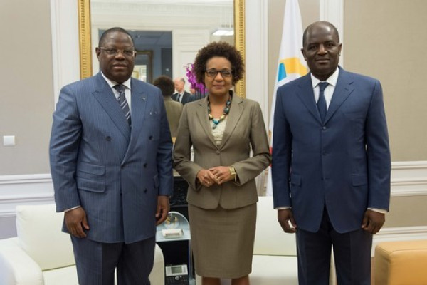 Visite à l’OIF des Ministres Gabonais des Affaires Étrangères et de l’Économie