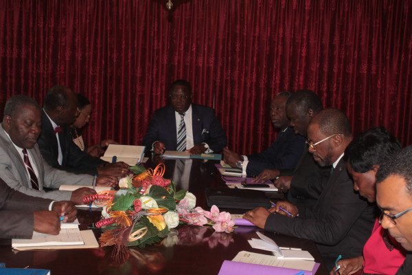 Audience entre le Ministre des Affaires Etrangères et les ambassadeurs de la CEEAC.